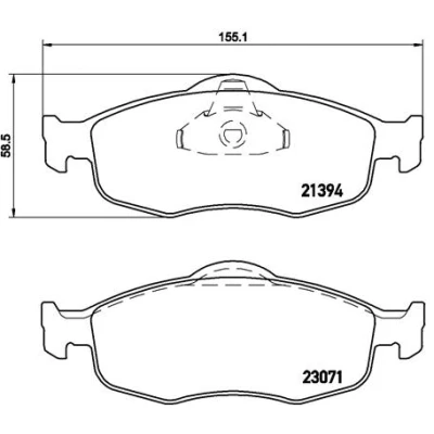 Afbeelding van Brembo Remblokset P 24 037