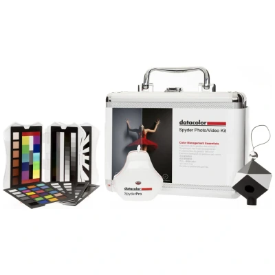 Afbeelding van Datacolor Spyder foto/video kit SpyderPro, Cube, Checkr Video en fotokaartenset, geleverd in duurzame metalen koffer, kleurbeheer voor fotografen videografen