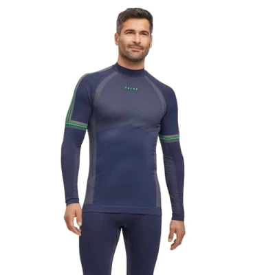 Afbeelding van FALKE Heren Maximum Warm Trend Ronde Hals M L/S Sh Functioneel Materiaal Sneldrogend 1 stuk basislaag Shirt (1 stuk)