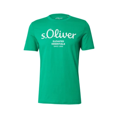 Afbeelding van T shirt met logo print, groen, S