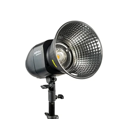 Afbeelding van Walimex Pro Newcomer 100 Studioflitser II W flitsvermogen, activeren via radio 2,4 GHz, LED instellicht, flitsduur 1/800 1/1200s, Bowens/Walimex aansluiting, ideaal voor kleine studio&#039;s