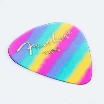 Afbeelding van Fender Picks 351 Rainbow thin 12er set Premium Celluloid Plectrum