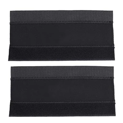 Afbeelding van Qii Lu Fietskettingbeschermer, 2 stuks fietsframe kettingbescherming sticker bescherming pad cover wrap zwart voor mountainbike