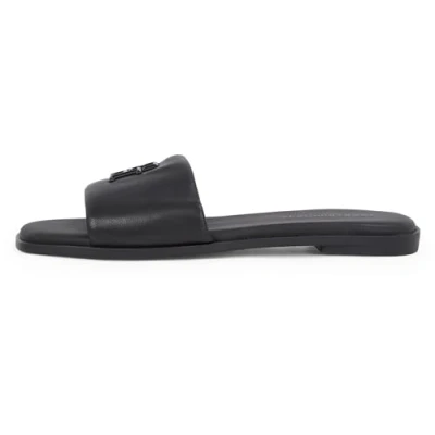 Afbeelding van Tommy Hilfiger TH LOGO Hardware Muiltjes, Dames, Maat: 36, Black Leer