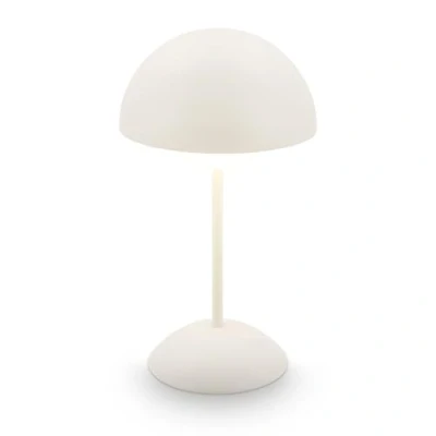 Afbeelding van BRILONER LED tafellamp draadloos IP44 met touch, dimbaar, oplaadbare batterij verwisselbaar, bedlamp, leeslamp, lamp, campinglamp, tafellamp, 16 x 29 cm, antiek wit