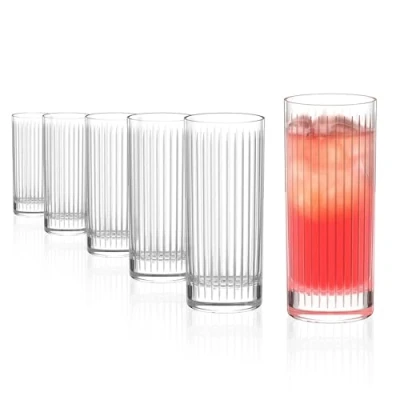 Afbeelding van Stölzle Lausitz Soho Sapglazenset, 380 ml, set van 6 waterglazen, vaatwasmachinebestendig, drinkglazen, kristalglas, stootvast