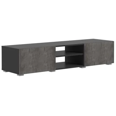 Afbeelding van TemaHome Tv meubel Podium 140cm Zwart; Betonlook