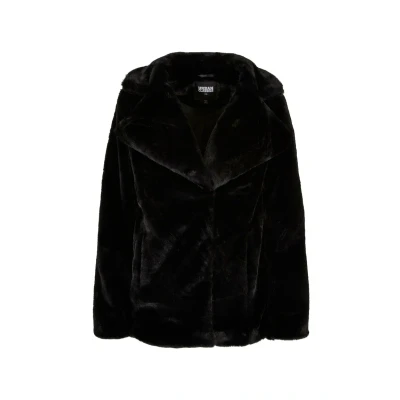 Afbeelding van Urban Classics Lapel Winterjas, Dames, Maat: Large, Black