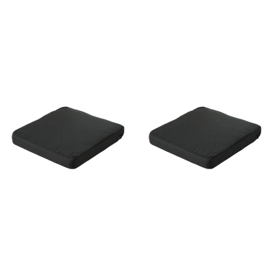 Afbeelding van Madison Lounge Profi Line Zitkussen Rib black Ca. 60x60 cm Set van 2