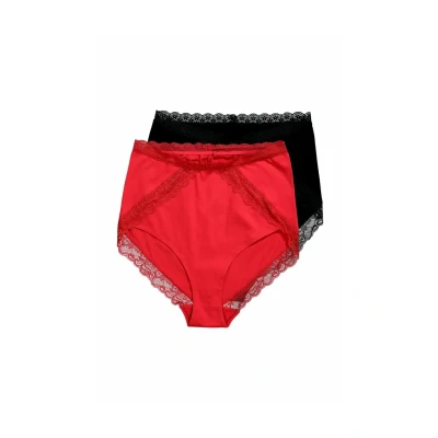 Afbeelding van Ulla Popken 2 PACK Slip, Dames, Maat: 42/44, Salsa