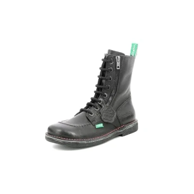 Afbeelding van Kickers Meetickzip Veterboots, Dames, Maat: 40, noir sem Leer