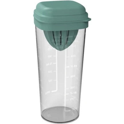 Afbeelding van Rotho shaker met pers 1 l loft mistletoe groen