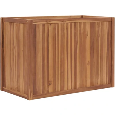 Afbeelding van Plantenbak verhoogd 100x50x70 cm massief teakhout