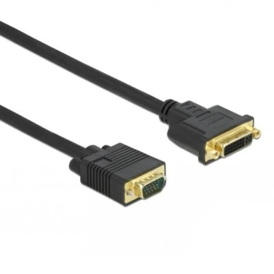 Afbeelding van Delock Kabel DVI 24+5 vrouwelijk naar VGA mannelijk 2 m
