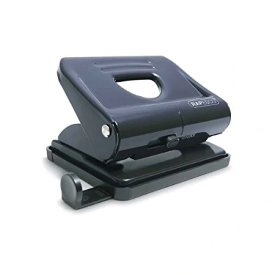 Afbeelding van Rapesco PF820MB1 820 2 Gats Metalen Perforator, Capaciteit 22 Vel, Zwart