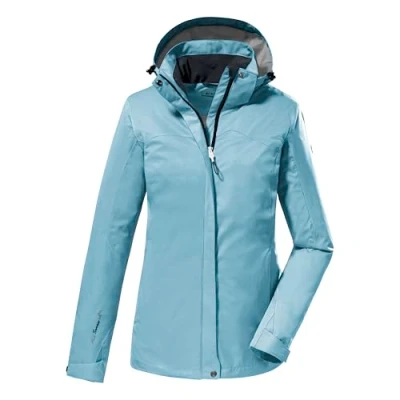 Afbeelding van killtec dames Functionele jas/buitenjas met afritsbare capuchon KOS 133 WMN JCKT, bali blau, 42, 38383 000