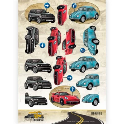 Afbeelding van 3D Knipvel Amy Design Daily Transport Cars