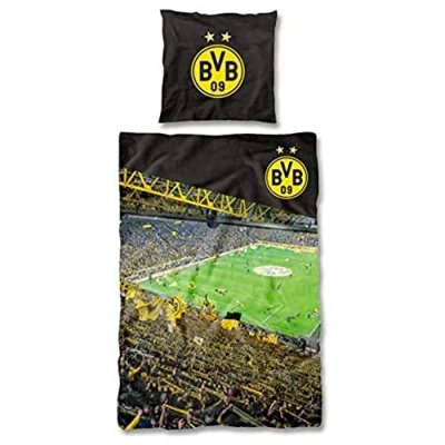 Afbeelding van Borussia Dortmund, BVB beddengoed ZuidTribüne, meerkleurig, 135 x 200 cm