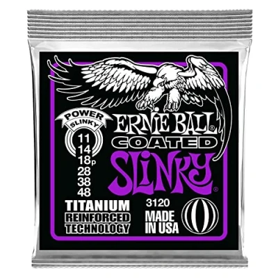 Afbeelding van Ernie Ball 3120 Coated Electric Titanium RPS Power Slinky