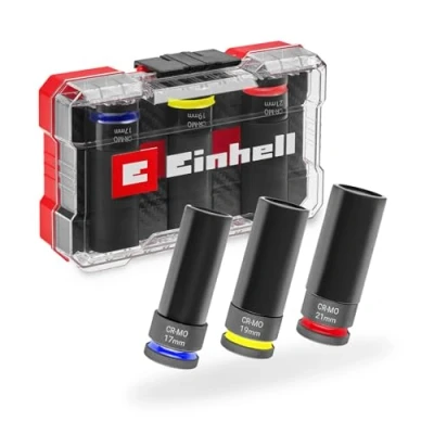 Afbeelding van Einhell Impact Doppenset 3 delig M Case
