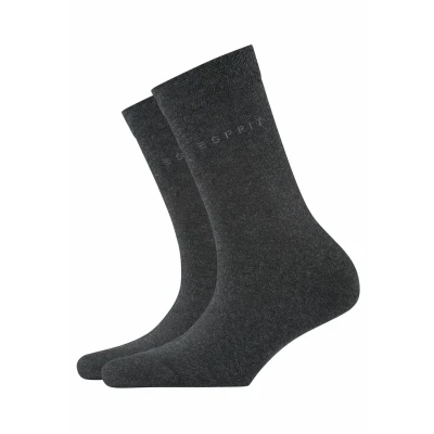 Afbeelding van Esprit Basic EASY 2PACK UNI Sokken, Dames, Maat: 39 42, Anthra.mel