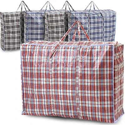 Afbeelding van REQUISITE NEEDS 5 PACK Sterke Extra grote Jumbo Opslag Waszak met rits Herbruikbaar (80 x 60 28 CM)