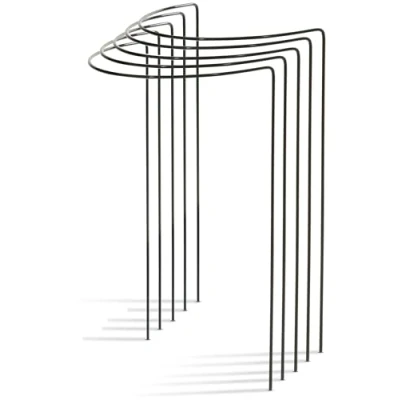 Afbeelding van Novatool 5 struiksteunen, metaal, halfrond, 40 cm, Ø 70 hoog, groen, plantenhouder, plantensteun, struiksteun, struikhouder, rozensteun