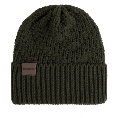 Afbeelding van Knit Factory Sally Muts, Maat: One Size, Khaki