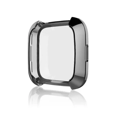 Afbeelding van Fitbit Versa 1 soft TPU case (volledig beschermd) Zwart