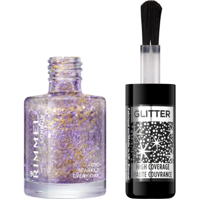 Afbeelding van Rimmel London Glitter Medium Coverage topcoat 10 Sparkle Everyday