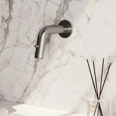 Afbeelding van Brauer Brushed Edition Fonteinkraan inbouw uitloop 14cm PVD geborsteld RVS