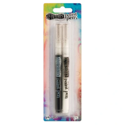 Afbeelding van Ranger Dyan Reaveley Dylusions Paint Pens Black Marble &amp; White Linen (2pcs) (DYD50902)