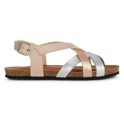 Afbeelding van Geox J Chilene Gir Sandalen voor meisjes, dark rose silver, 25 EU