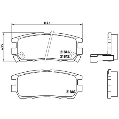 Afbeelding van Brembo Remblokset P 54 018