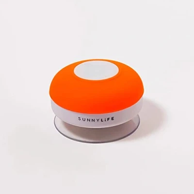 Afbeelding van Sunnylife Beach Accessoires Bluetooth Speaker Waterproof Zuignap Neon Siliconen Oranje