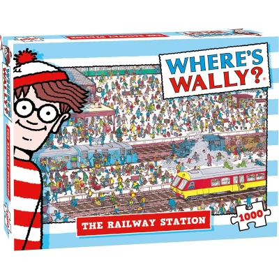 Afbeelding van Puzzel Where&#039;s Wally Railway Station 1000 stukjes