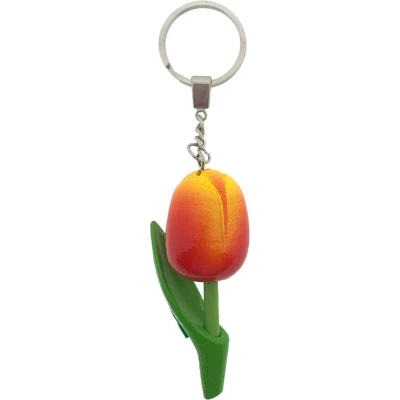 Afbeelding van Sleutelhanger tulp rood/geel