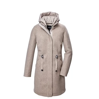 Afbeelding van G.I.G.A. DX Dames Fleece Parka/Jas met afneembare capuchon GW 46 WMN PRK, lichtbeige, 36, 41988 000