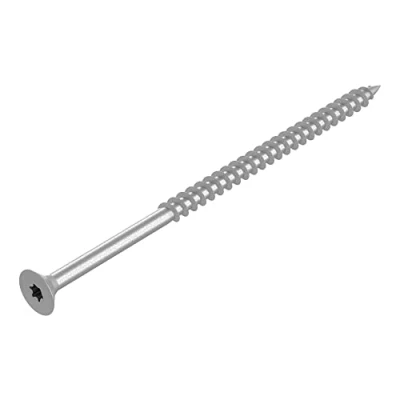 Afbeelding van SECCARO Spaanplaatschroef 6 x 120 mm, roestvrij staal V2A VA A2, houtschroef met gedeeltelijke schroefdraad, TX/binnenzeskant 50 stuks