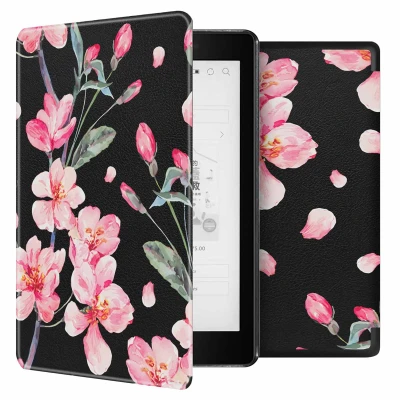 Afbeelding van Kobo Aura One Hoes: imoshion Design Sleepcover Bookcase zonder stand Bookcase,Hardcase Blossom Kunstleder E Reader Hoezen