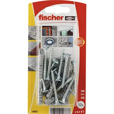 Afbeelding van Fischer Nylon Spreidplug S 7 Met Schroeven 12st.