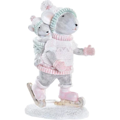 Afbeelding van Kerstversiering DKD Home Decor Muis Hars (7 x 5 11 cm)