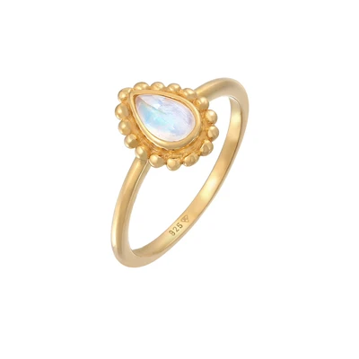 Afbeelding van Elli Classic CHIC Ring goldcoloured, Dames, Maat: 52, Gold coloured