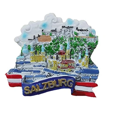 Afbeelding van Salzburg Oostenrijk 3D Koelkast Magneet Reizen Souvenir Cadeau, Huis &amp; Keuken Decoratie Magnetische Sticker, Collectie