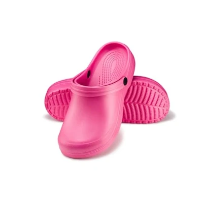 Afbeelding van ESTRO Klompen Dames Tuinklompen Gom Sanitaire Tuinschoenen Schoenen Zomer Muiltjes F07 (40 EU, Roze)