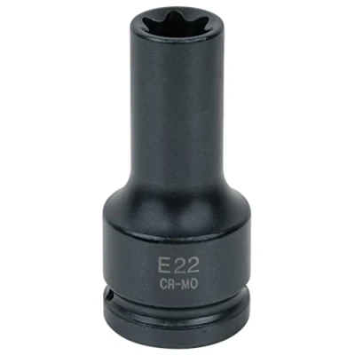 Afbeelding van KS Tools, Dopsleutel + dopmoer, 3/4&quot; Torx E krachtsbus, lang, E22 (3/4&quot;)