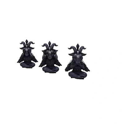 Afbeelding van Nemesis Now Beeld/figuur Three Wise Baphoboo Zwart