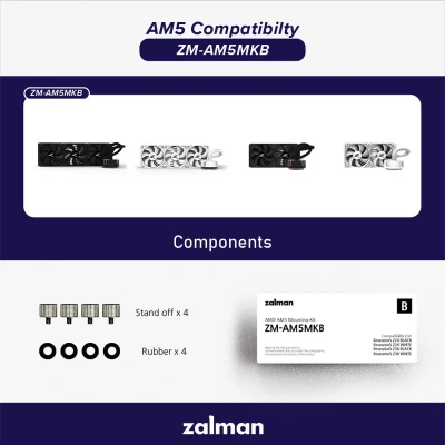 Afbeelding van Zalman ZM AM5MKB, AMD, mounting kit / bracket for Reserator 5 Zxx series