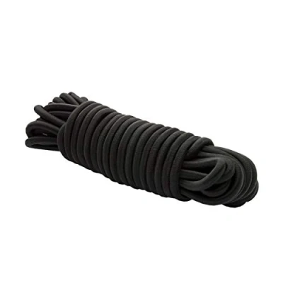 Afbeelding van 8 mm expandertouw zwart 10 m rubberen touw dekzeiltouw spankabel elast. zeil