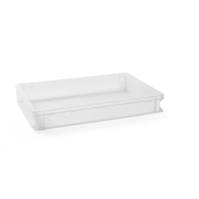 Afbeelding van HENDI Pizzaballenbox, voor het transporteren en bewaren van deeg, Amerbox, pizzadeegdoos, deegbak, gistenkist, stapelbaar, bakkersformaat, 14L, 600x400x(H)75mm, polyethyleen